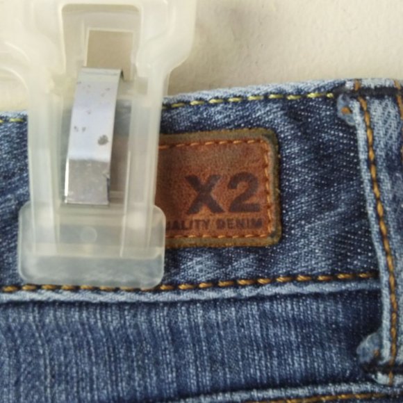 X2 blue jean  capris with pockets size 4 - Picture 8 of 8